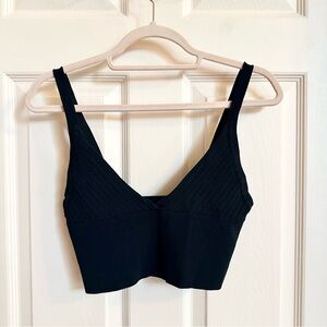 Black Zara crop top